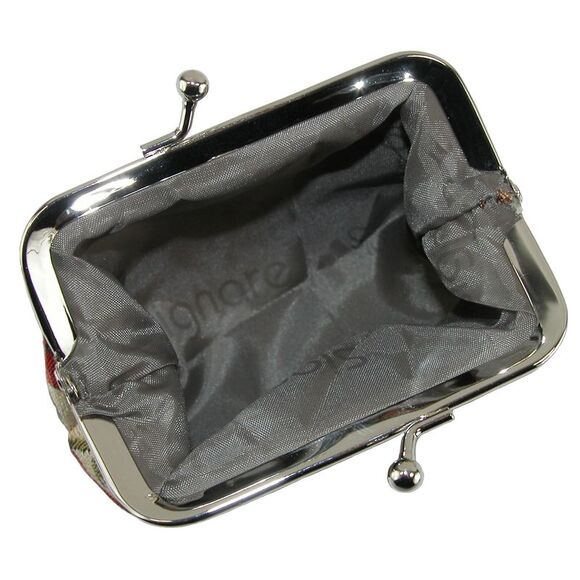 CTM Women's Poppy Print Tapestry Glasses Case and Coin Purse Set - Picture 4 of 4